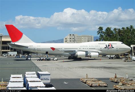 Ja8073 Jal Japan Airlines Boeing 747 400 At Honolulu Intl Photo