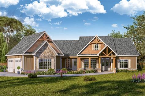 This Is An Artists Rendering Of The Country House Plan For These Ranch