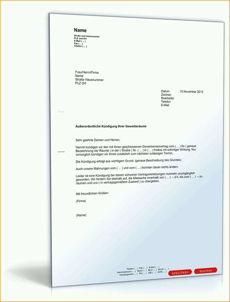 Wir erklären, wie du dich am besten dagegen wehrst. Angepasst Kündigung Gewerbemietvertrag Fristlos Vermieter | Kostenlos Vorlagen und Muster.
