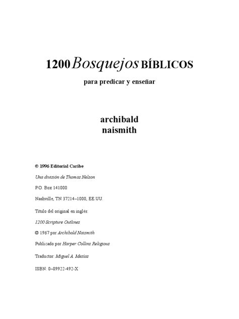 1200 Bosquejos Biblicos