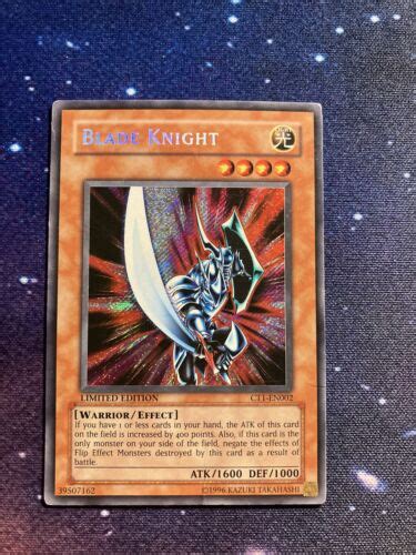 Yugioh Blade Knight Ct1 En002 Secret Rare Limited Edition Hp Ebay