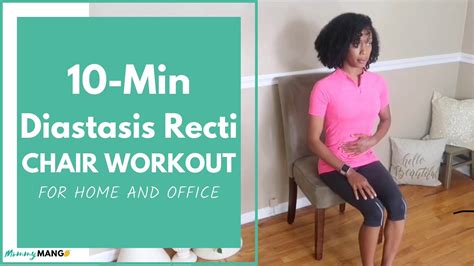 10 Minute Diastasis Recti Abdominal Core Chair Workout For Home