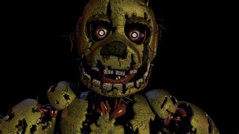 C4d Springtrap Jumpscare Remake Fnaf 3 Youtube