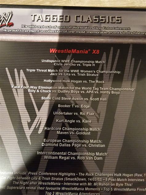 Wwe Tagged Classics Wrestlemania X Dvd Disc Set Ebay