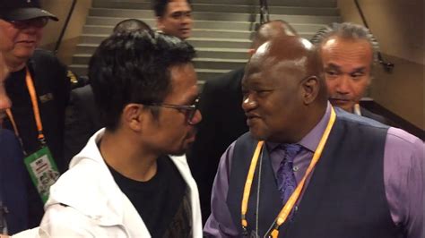 Epic Manny Pacquiao And Keith Thurmans Father Share Humble Moment
