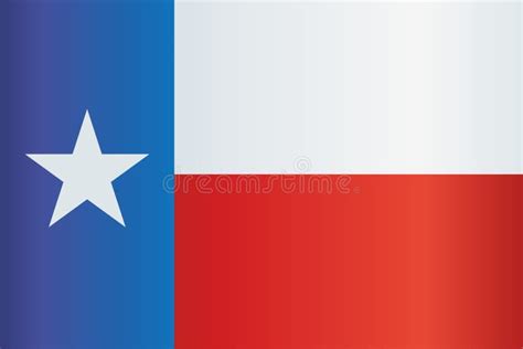 Flag Of Texas State Of Texas Vector Illustration Stock Vector