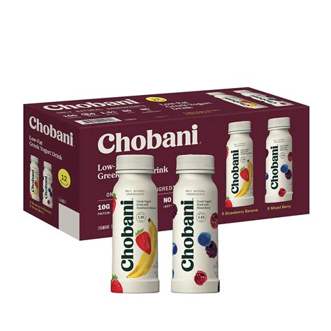 Sams Club Chobani Low Fat Greek Yogurt Drink Variety Pack 12 Pack