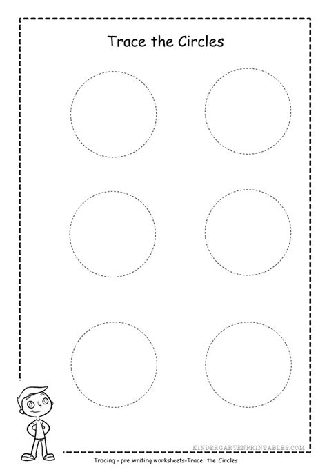 Tracing Circle Worksheets