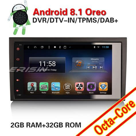erisin es8284a android 8 1 autoradio car dvd player for audi a4 seat exeo car multimedia player
