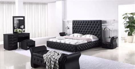 King Size Modern Genuine Leather Bedroom Furniture My Aashis