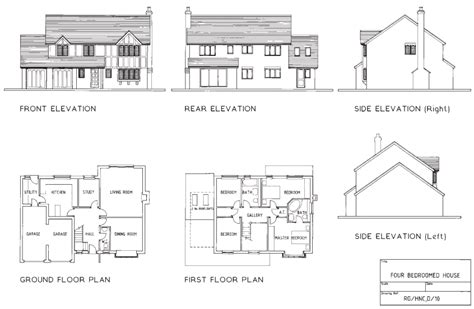 33 House Plan Side Elevation
