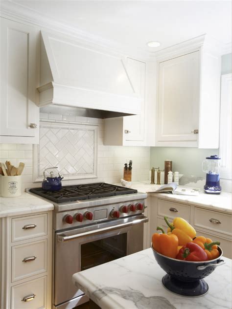 From the top, each helical groove of this gear looks like the letter v, and many together form a herringbone pattern. Herringbone Cooktop Backsplash - Traditional - kitchen ...