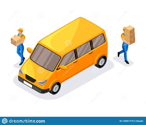 Set Of Couriers On Different Delivery Vehicles Cartoon Vector