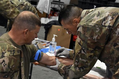 30th Armored Brigade Combat Team Hosts Blood Drive For Walking Blood