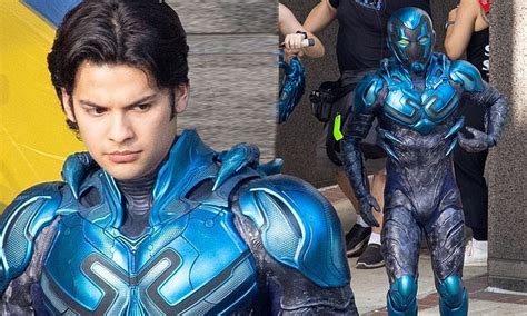 Cobra Kais Xolo Mariduena Transforms Into Superhero Blue Beetle As He