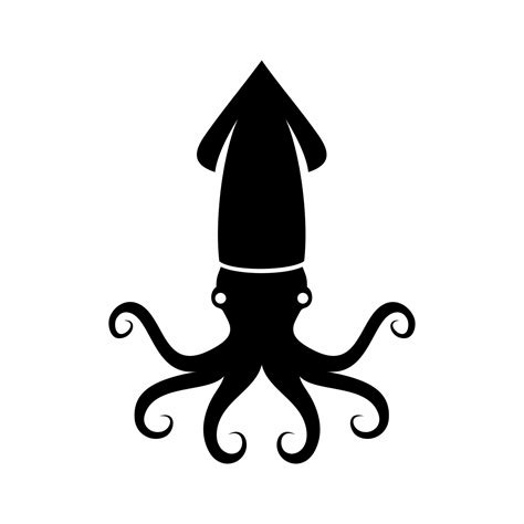 Black Squid Vector Logo 6923584 Vector Art At Vecteezy