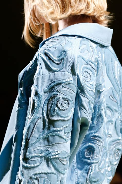 Versace Spring Ready To Wear Fashion Show Details Denim Fashion