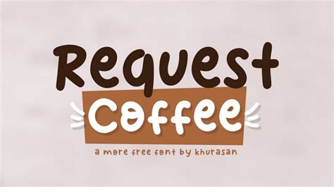 Request Coffee Font Fontesk