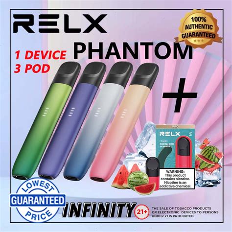 《3 Free Pods》relxrelixrelex Infinity Essential Phantom Device Kit