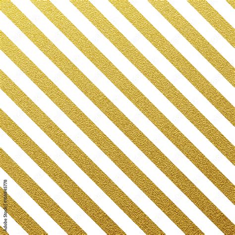 Gold Stripes Seamless Glitter Pattern On White Background Stock Vector