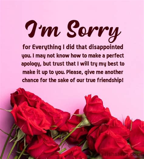 100 Sorry Messages For Friend Apology Quotes Wishesmsg