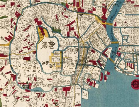 These exquisite old maps of japan reveal the ways western sailors and cartographers gradually learnt about the country. Vintage Map of Tokyo Japan 1854 - OLD MAPS AND VINTAGE PRINTS