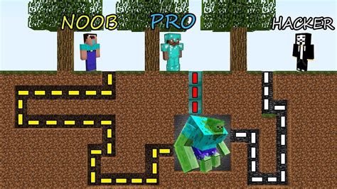 Minecraft Battle Noob Vs Pro Vs Hacker Survival In Zo Doovi