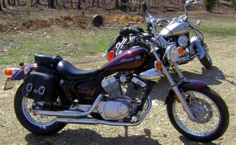 In the 2008 model overview, the virago 250 has been replaced with the v star 250, but the specs remain very similar to the virago 250. 2009 Yamaha 250 Star, Lowered