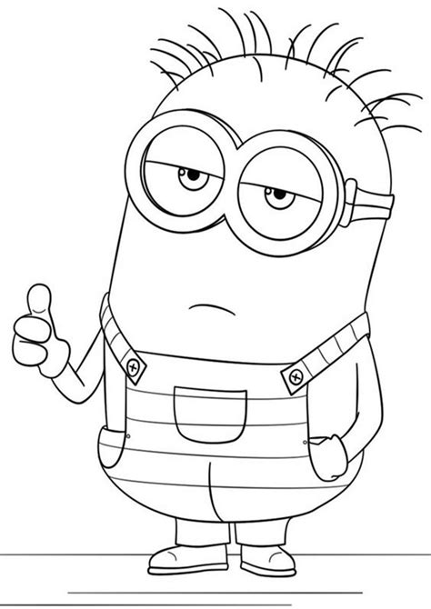 Printable Coloring Pages For Kids Minions Coloring Pages