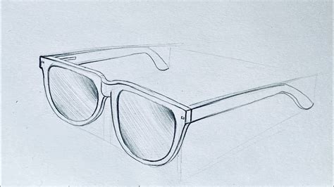 How To Draw A Sunglass Drawing Spectacle Still Life Youtube