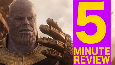 The Purple Guy That Could 5 Min Reviews Avengers Infinity War Youtube