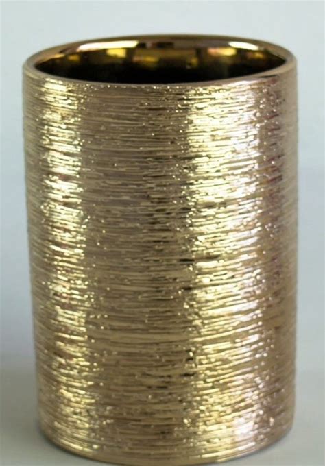 Gold Etched Cylinder