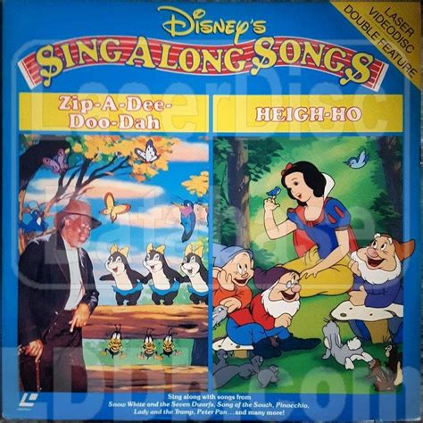 Laserdisc Database Disney S Sing Along Songs Vol Zip A Dee Doo Dah