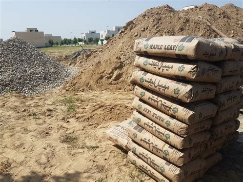 Cement for mortar and concrete in house construction