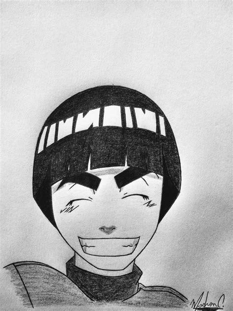Rock Lee From Naruto Naruto Sketch Drawing Naruto Sketch Anime