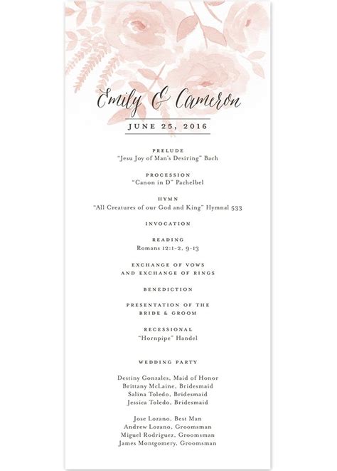 These thirteen retailers offer (mostly) free samples for. Sample Wording for a Catholic Wedding Program | Wedding ...