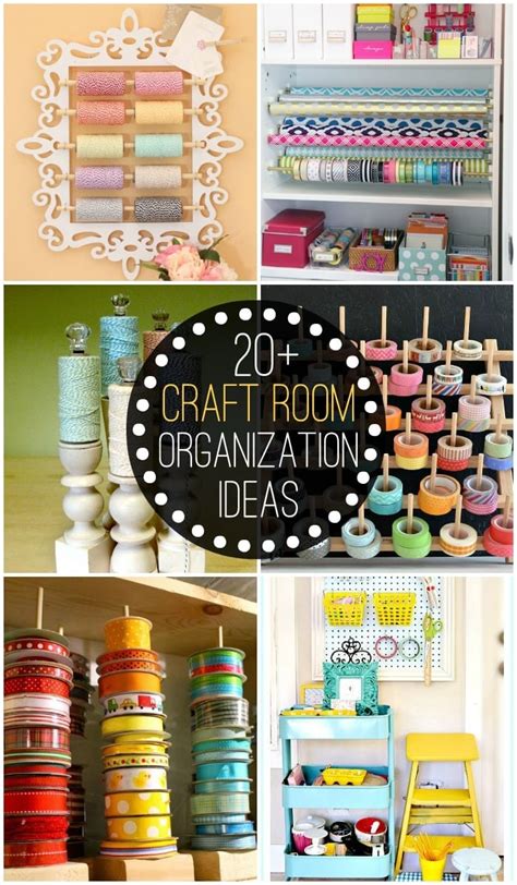 With the help of these creative ideas, you can organize your craft room and make it even more beautiful and inspiring! Craft Room Organization Ideas