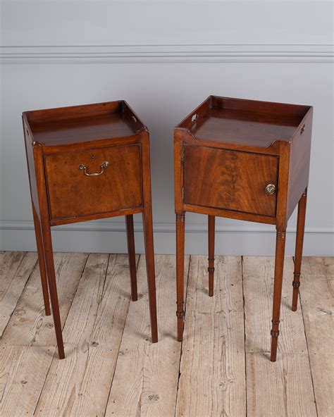 Pair Of Antique Bedside Tables Pair Of Georgian Bedside Cupboards Pot