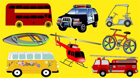 Modes Of Transport For Kids Learn Types Of Vehicles Children Kids