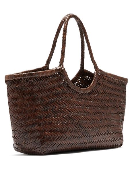 Nantucket Woven Leather Basket Bag Dragon Diffusion Matchesfashion Us