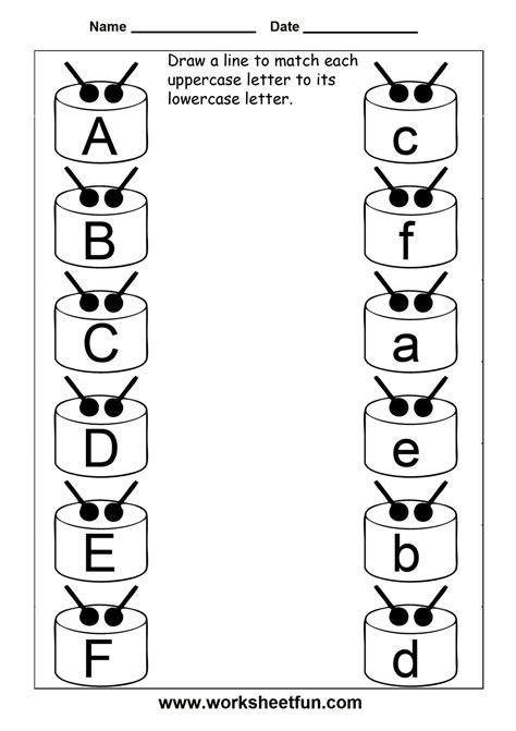Free Printable Uppercase And Lowercase Letters Worksheets Pdf