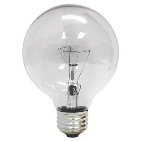 Ge 25 Watt G25 Medium Base Crystal Clear Globe Light Bulb Blains