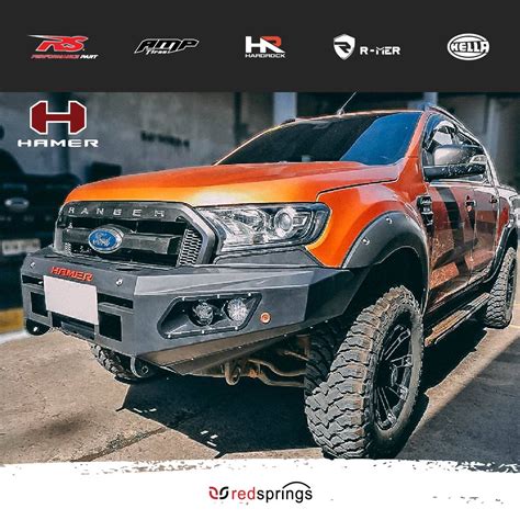Ford Ranger Px Px Sport Series Front Steel Bumper Rs Am