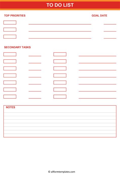Free Printable To Do List Template In Pdf Excel And Word