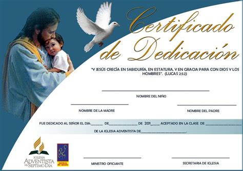 Certificado De DedicaciÓn De NiÑos Presentacion De Niños Libros Para
