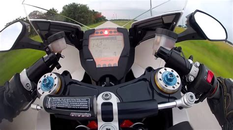 On another run, i was able to hold 191 but could get no more. 2012 KTM RC8R High Speed On Board First Person Helmet Cam ...