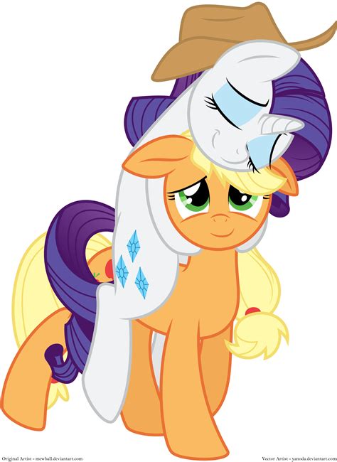 Episode 08 bighoof walking the fluttershy effect vo vf; Rarity and Applejack by Yanoda on DeviantArt