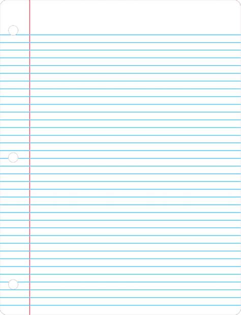 Printable lined paper for home and classroom, free from activity village. Lined notebook stationary paper Free (Stationery) | Lined ...