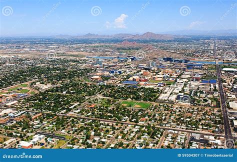 Tempe Arizona Skyline Stock Image Image Of Town Desert 59504307