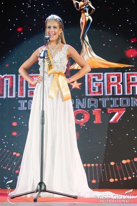 Nikola Uhlířová Miss Grand Czech Republic 2017 At Welcome Ceremony Of